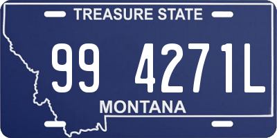 MT license plate 994271L