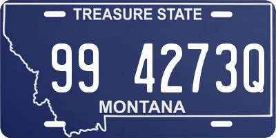 MT license plate 994273Q