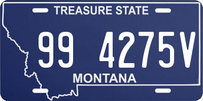 MT license plate 994275V