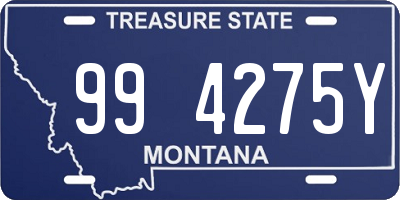 MT license plate 994275Y