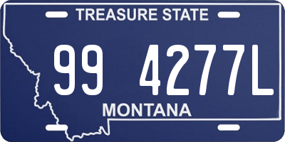 MT license plate 994277L