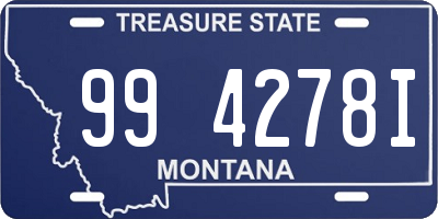 MT license plate 994278I