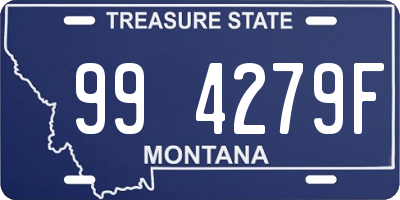 MT license plate 994279F