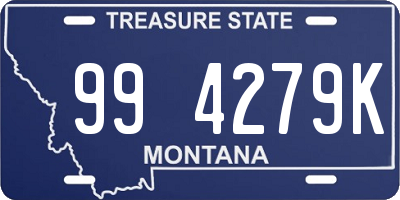 MT license plate 994279K