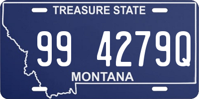 MT license plate 994279Q