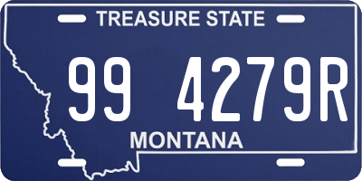 MT license plate 994279R