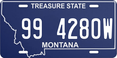 MT license plate 994280W