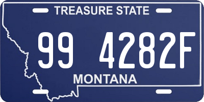 MT license plate 994282F