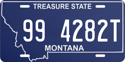 MT license plate 994282T