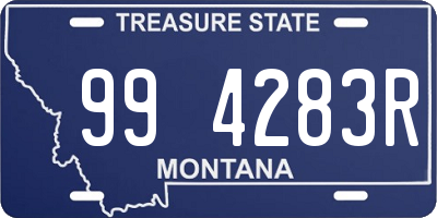 MT license plate 994283R