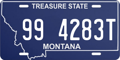 MT license plate 994283T