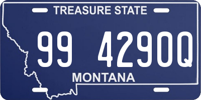 MT license plate 994290Q