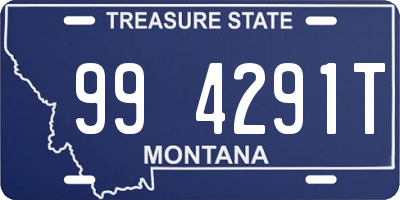 MT license plate 994291T