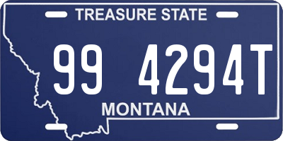 MT license plate 994294T