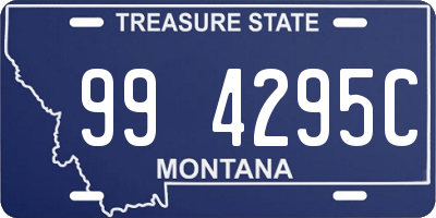 MT license plate 994295C