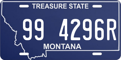 MT license plate 994296R