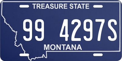 MT license plate 994297S