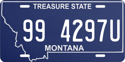 MT license plate 994297U