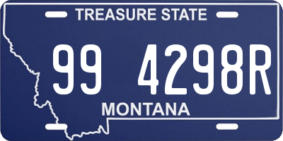 MT license plate 994298R