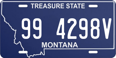 MT license plate 994298V