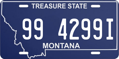 MT license plate 994299I