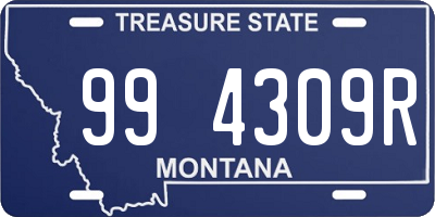 MT license plate 994309R