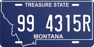 MT license plate 994315R