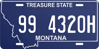 MT license plate 994320H