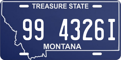 MT license plate 994326I