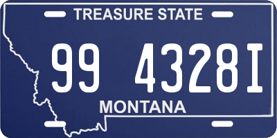 MT license plate 994328I