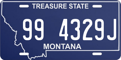 MT license plate 994329J