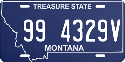 MT license plate 994329V