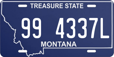 MT license plate 994337L