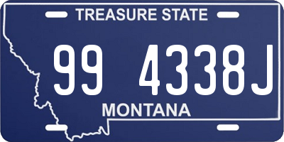 MT license plate 994338J