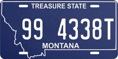 MT license plate 994338T