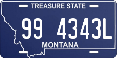 MT license plate 994343L