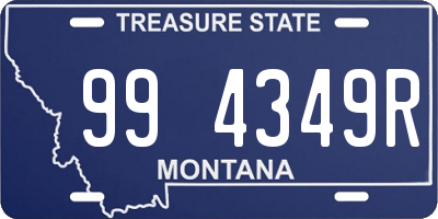 MT license plate 994349R