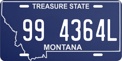 MT license plate 994364L