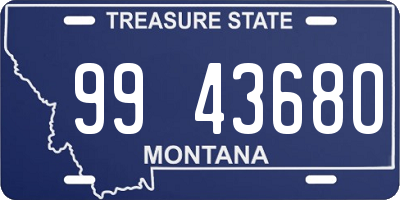 MT license plate 994368O