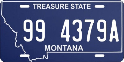 MT license plate 994379A