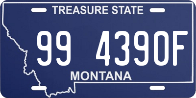 MT license plate 994390F