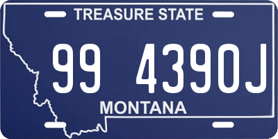 MT license plate 994390J