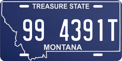 MT license plate 994391T