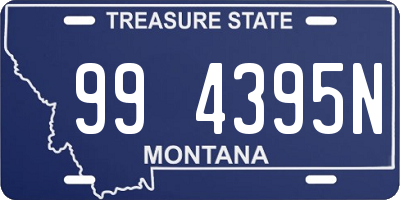 MT license plate 994395N