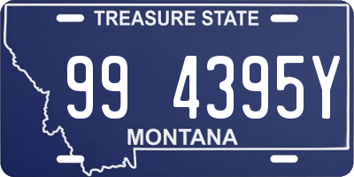 MT license plate 994395Y