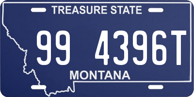 MT license plate 994396T