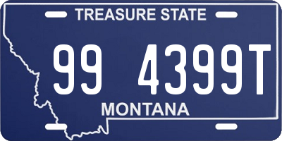 MT license plate 994399T