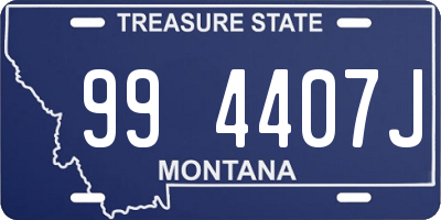 MT license plate 994407J