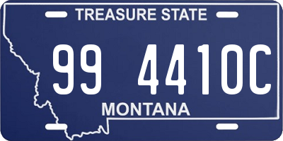 MT license plate 994410C