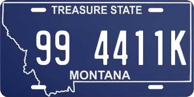 MT license plate 994411K